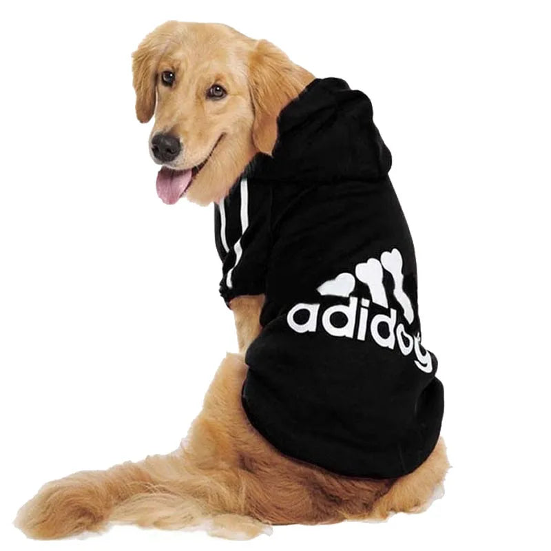 Sweat à Capuche Polaire Chaud Hiver pour Grand Chien | Vêtements Épais et Classiques (Adidog), Idéal Taille Moyenne et Grande