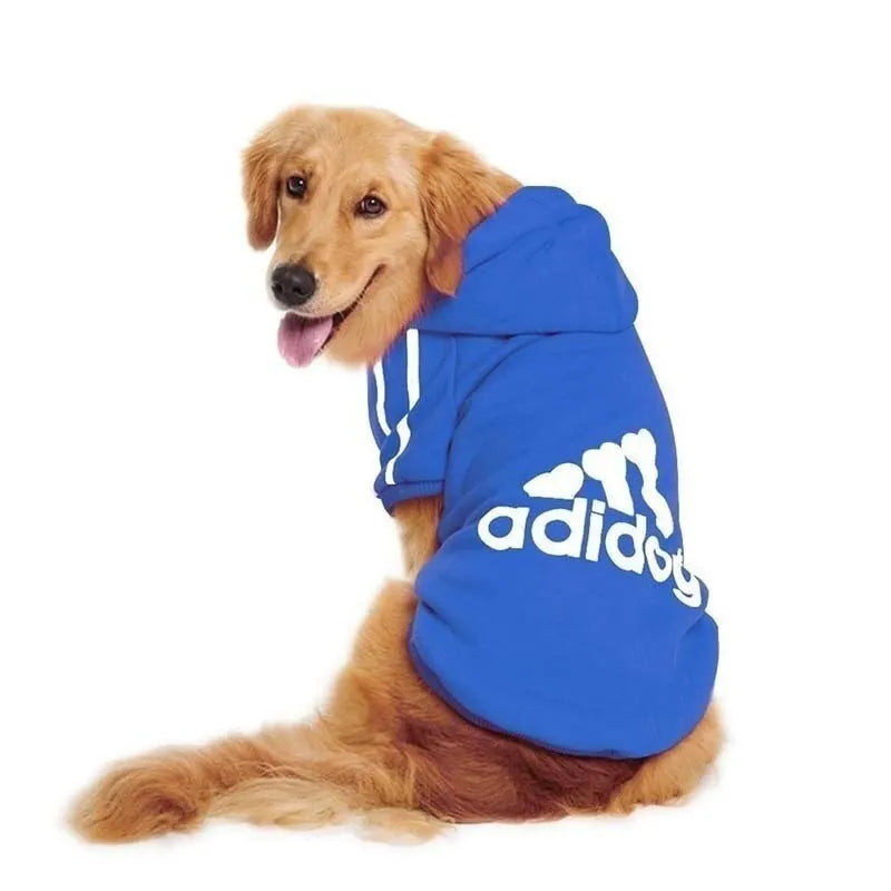 Sweat à Capuche Polaire Chaud Hiver pour Grand Chien | Vêtements Épais et Classiques (Adidog), Idéal Taille Moyenne et Grande
