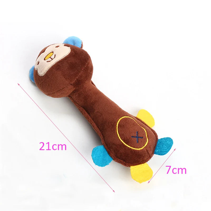 Jouet Grinçant en Polaire Douce pour Petit Chien | Peluche Durable Anti-Ennui (Chihuahua, Bichon) et Mâcher pour Nettoyage des Dents