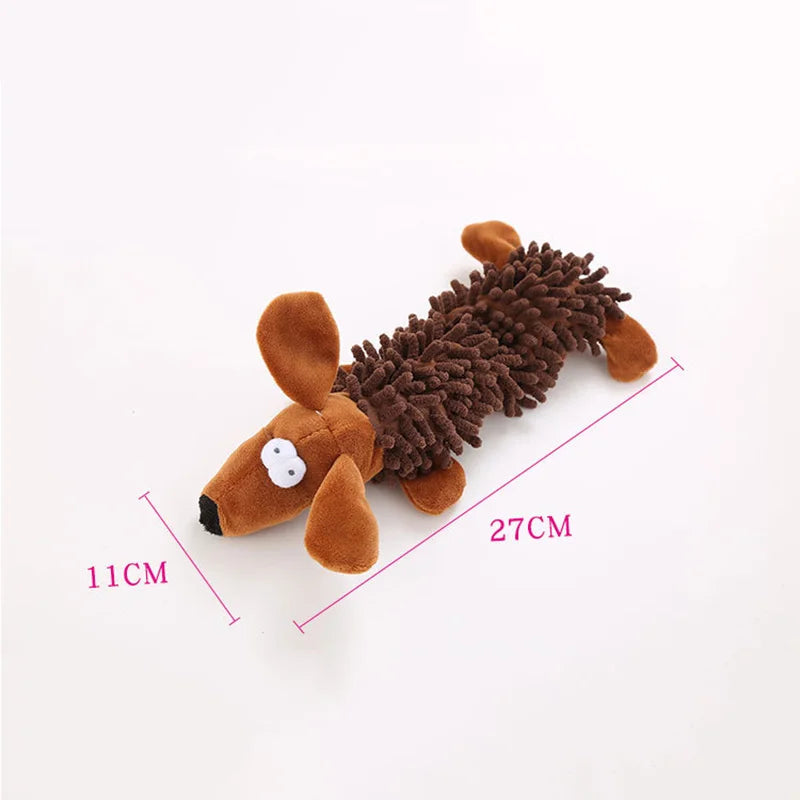 Jouet Grinçant en Polaire Douce pour Petit Chien | Peluche Durable Anti-Ennui (Chihuahua, Bichon) et Mâcher pour Nettoyage des Dents
