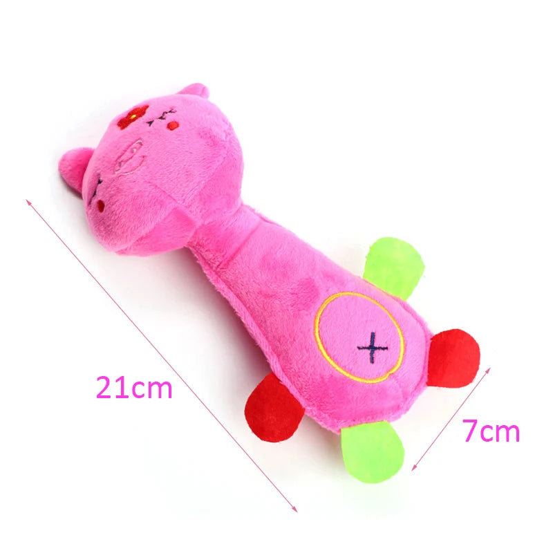Jouet Grinçant en Polaire Douce pour Petit Chien | Peluche Durable Anti-Ennui (Chihuahua, Bichon) et Mâcher pour Nettoyage des Dents