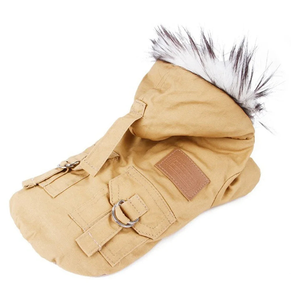 Manteau Hiver Doux et Chaud pour Chien (Chihuahua) | Veste Coupe-Vent à Capuche, Facile à Enfiler (Petit et Moyen Chien)