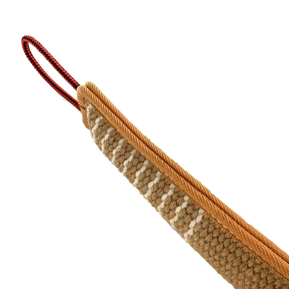 Jouet d'Entraînement : Coussin de Morsure en Jute Durable | 2 Poignées Solides pour le Tire à la Corde et le Jeu Interactif (Toutes Tailles)