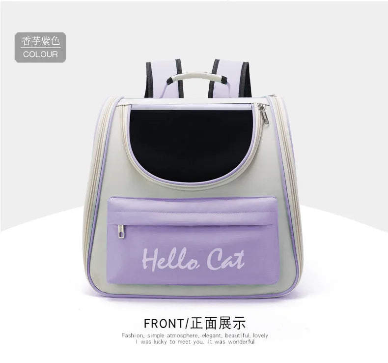 Sac à Dos de Transport Sûr & Respirant | Léger et Portable, Idéal Usage Quotidien & Voyage Court (Chats et Petits Chiens Moyens)  2. Description Produite Optimisée