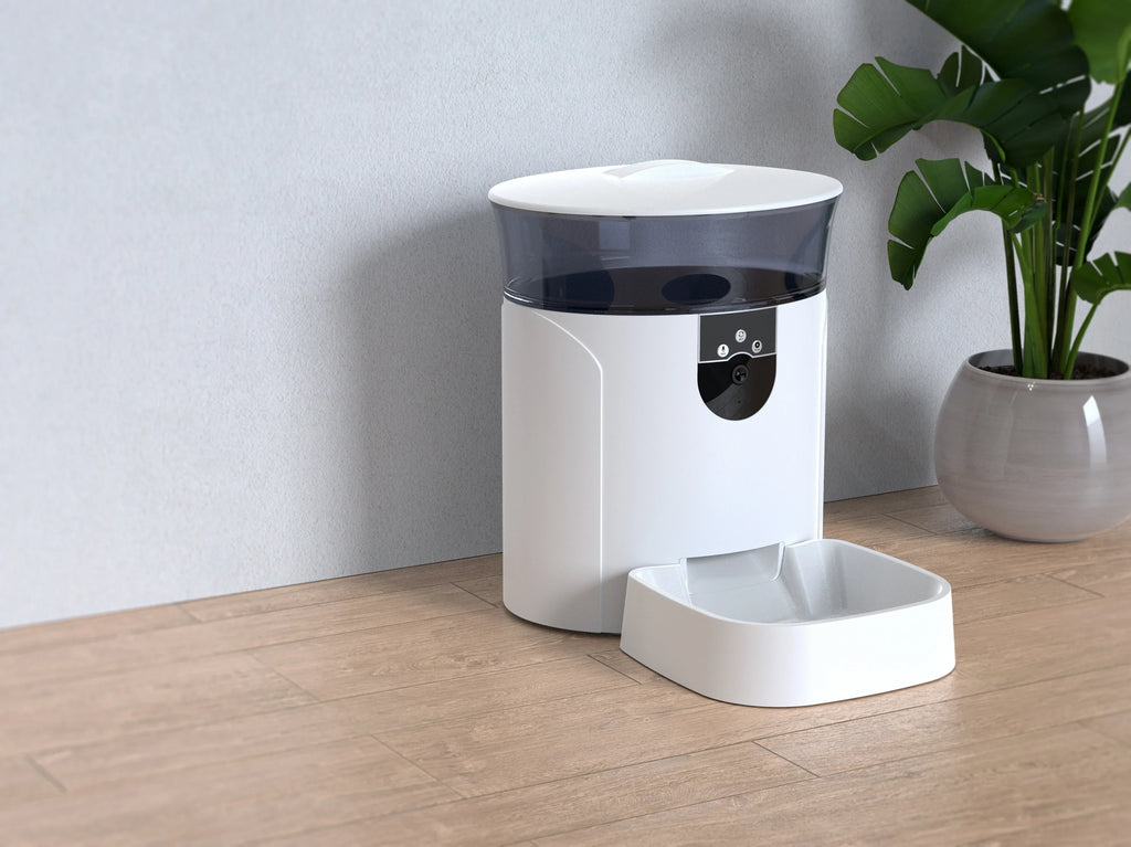 Mangeoire automatique intelligente pour animaux de compagnie, contrôle de caméra à distance WiFi, micropuce, nourriture pour chien 7L, usine