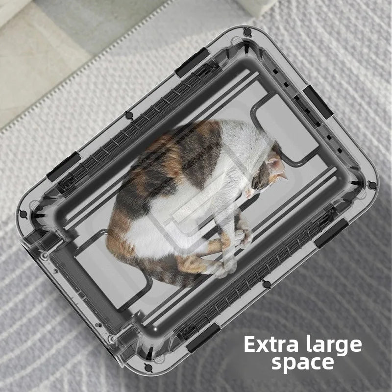 Cage de Transport Aérien HOMOLOGUÉE IATA (Expédition Int.) | Plastique Rigide, Solide, Respirante | Jusqu'à 15 kg (Multi-Taille)