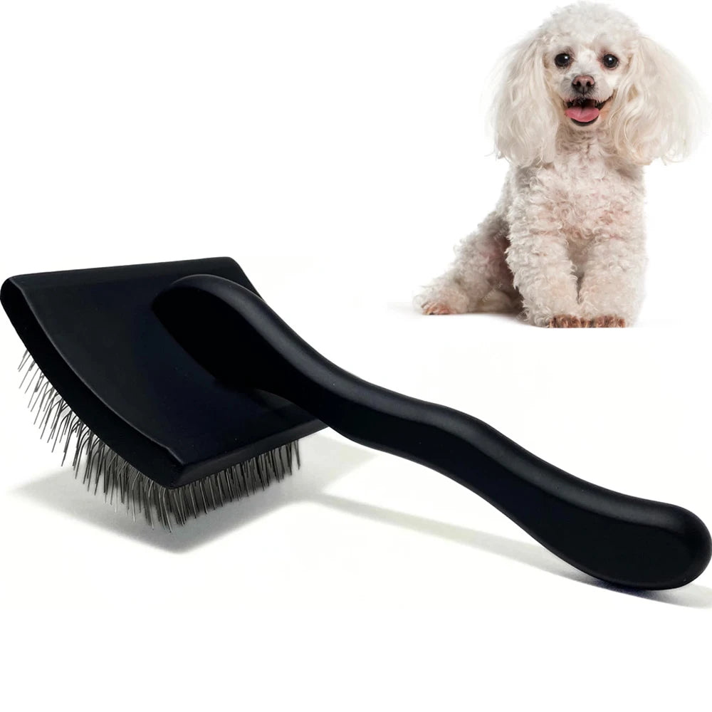 Brosse de Toilettage Professionnelle – Anti-Nœuds & Démêlante pour Chiens (Idéale Caniches & Doodles)