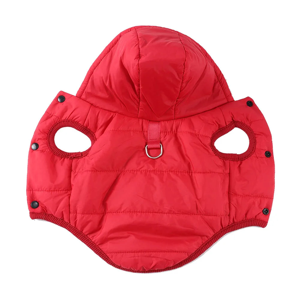 Manteau d’Hiver à Capuche pour Chien & Chat – Polaire Chaude, Coupe-Vent & Imperméable | XS à XL | Pour Petits & Moyens Animaux