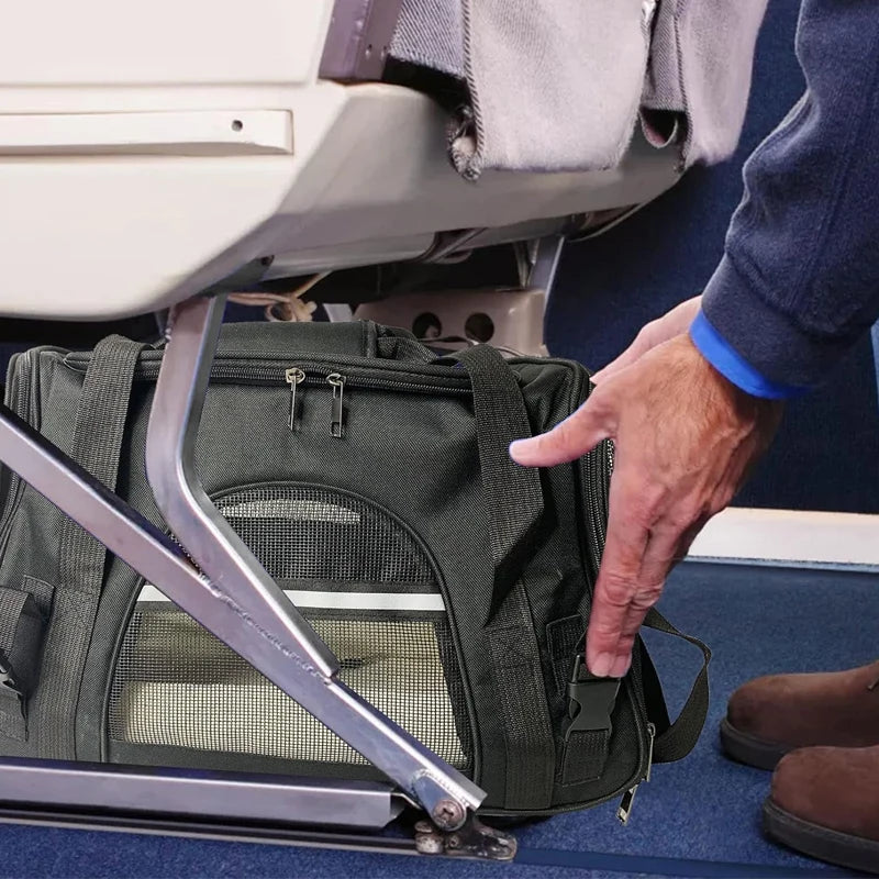 Sac de Transport Souple Rétractable (44 cm) | Design Dépliable XL, Maille Respirante, Multi-Transport pour Chats & Chiens (5-8 kg Max.)