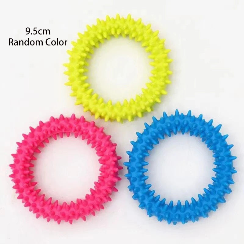 Jouet à Mâcher Indestructible en Caoutchouc Non Toxique | Entraînement et Nettoyage des Dents (Anti-Ennui) pour Petits Chiens et Chiots