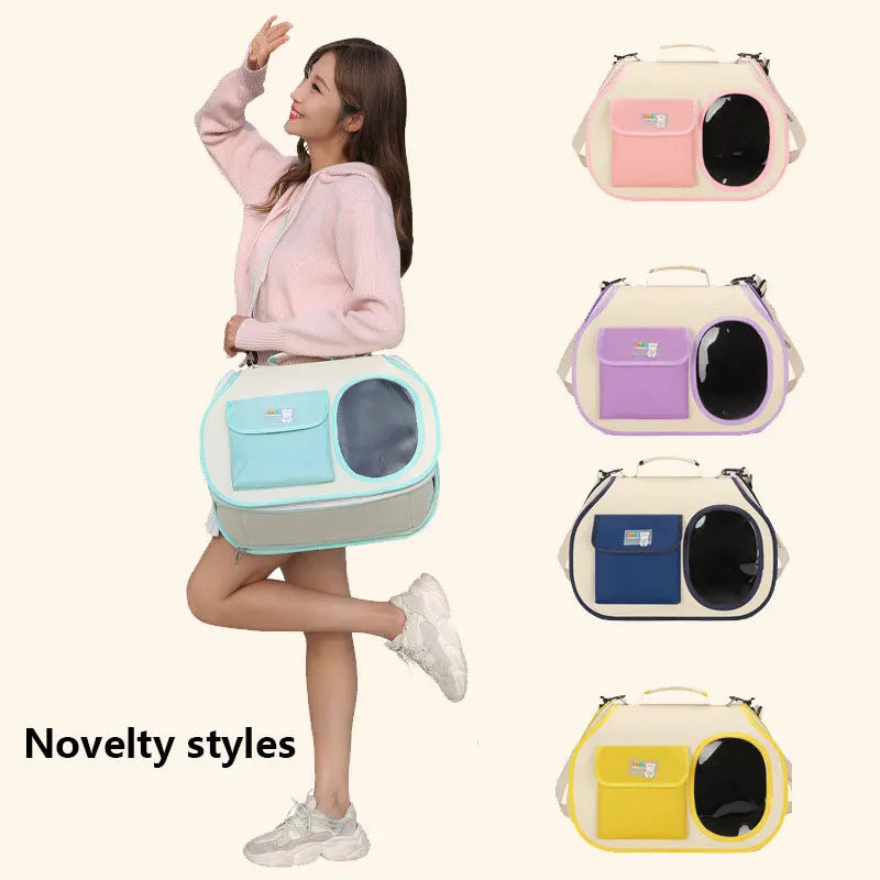 Sac de transport pour chats, fournitures pour animaux de compagnie, sac Portable pour chats et petits chiens, idéal pour les voyages et les activités de plein air, adapté aux chats