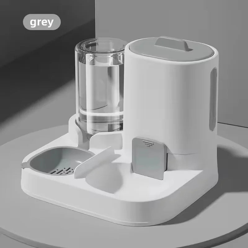 Mangeoire automatique pour chien et chat, distributeur d'eau combiné, grande capacité, mangeoire à eau par gravité pour aliments pour animaux de compagnie, pour petits et moyens animaux de compagnie