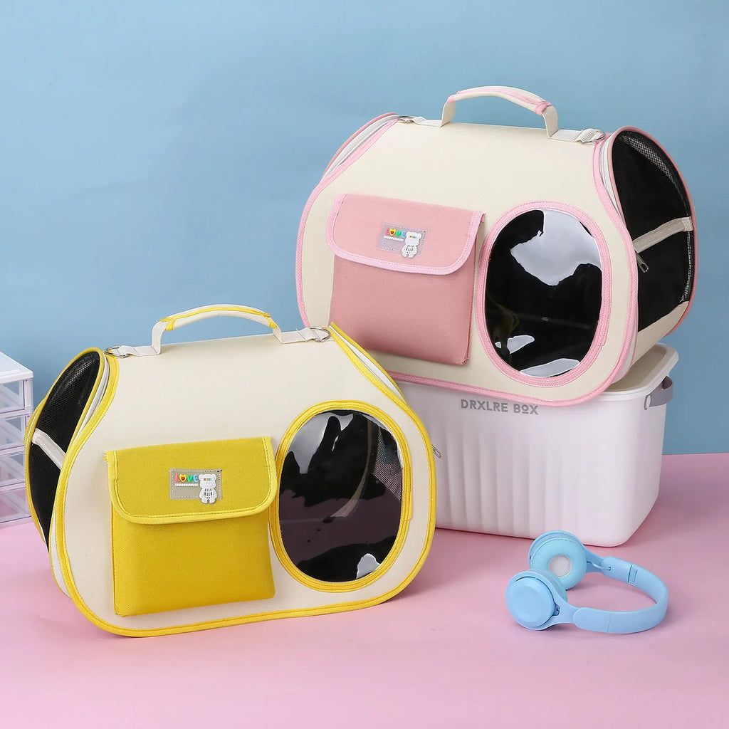 Sac de transport pour chats, fournitures pour animaux de compagnie, sac Portable pour chats et petits chiens, idéal pour les voyages et les activités de plein air, adapté aux chats