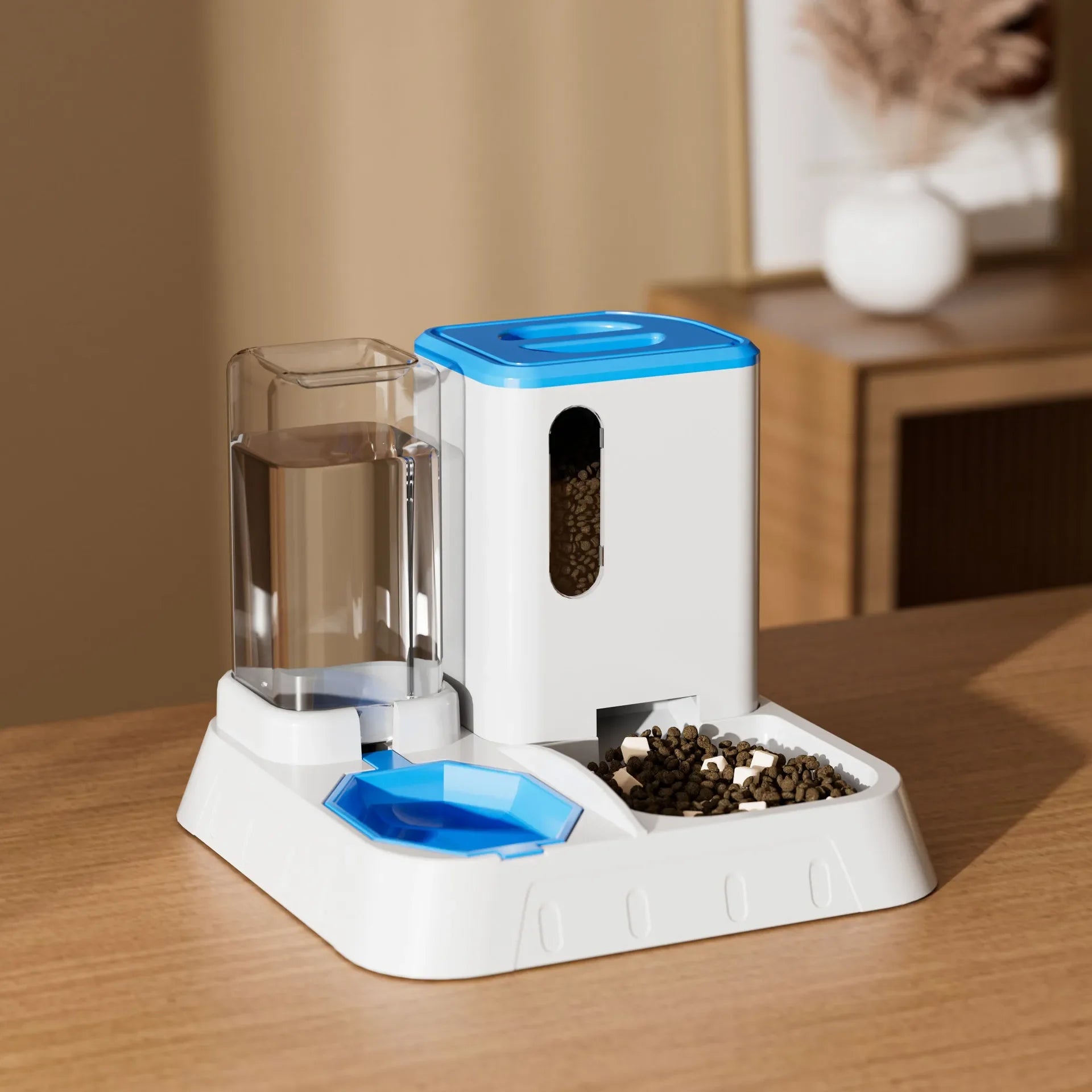 Mangeoire et Abreuvoir Automatique 2-en-1 | Bol Anti-Déversement, Stockage de Grande Capacité et Distribution Intelligente (Chien & Chat)