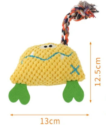 Jouet à Mâcher Grinçant en Velours Côtelé | Peluche Douce et Amusante pour Chiot, Entraînement et Jeu Interactif (Petit/Moyen Chien)  2. Description Produite Optimisée