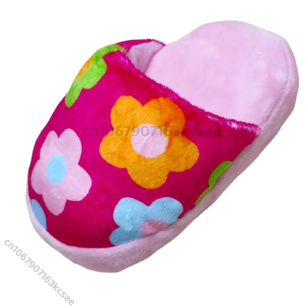 Jouet à Mâcher Pantoufle Grinçante en Peluche Douce | Design Amusant (Chiot/Chat), Idéal pour le Jeu Interactif et l'Anti-Ennui