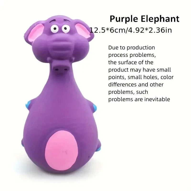 Lot de Jouets Grinçants Interactifs pour Chat | 4 Styles en Caoutchouc Souple (Mastication Sûre) | Stimule le Jeu et la Pensée