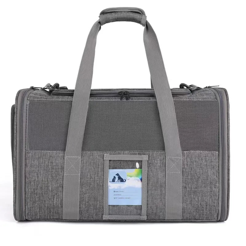 Porte-chat pour chats de grande taille 20 lb, chat moyen de moins de 25 lb, porte-chien pour petits chiens, porte-animaux de compagnie de voyage souple