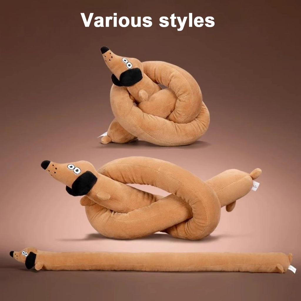 Jouet en Peluche Courte Durable pour Chien | Jouet Interactif Anti-Ennui (Tire à la Corde) | Idéal pour Chiots et Chiens de Toute Taille