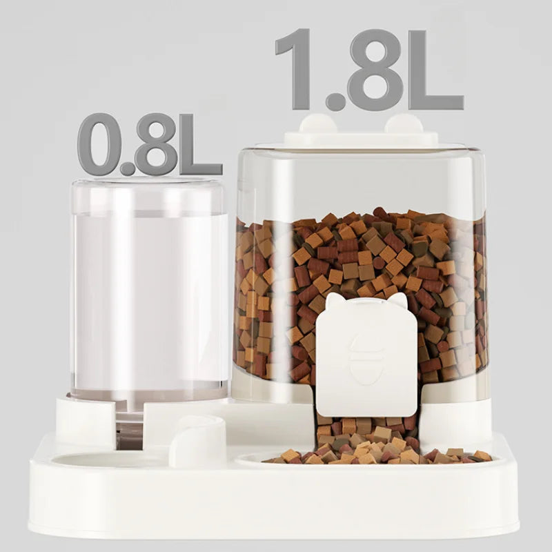 Machine d'alimentation tout-en-un pour chat, bol pour chien et chat avec distributeur d'eau, la nourriture pour chien, circula automatiquement les aliments pour chat et les fournitures pour animaux de compagnie