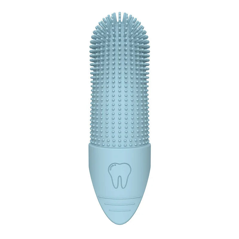 Brosse à Dents 360° en Gel de Silice – Nettoyage Doux & Efficace pour Chiens et Chats (Lot de 3)