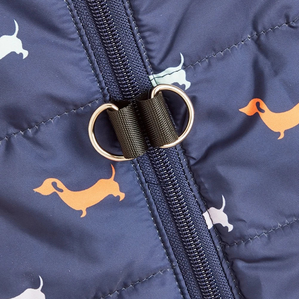 Veste Imperméable Hiver pour Petit Chien | Manteau Chaud (Coupe-Vent) avec Anneau de Traction Intégré (Yorkie, Caniche, Chihuahua)