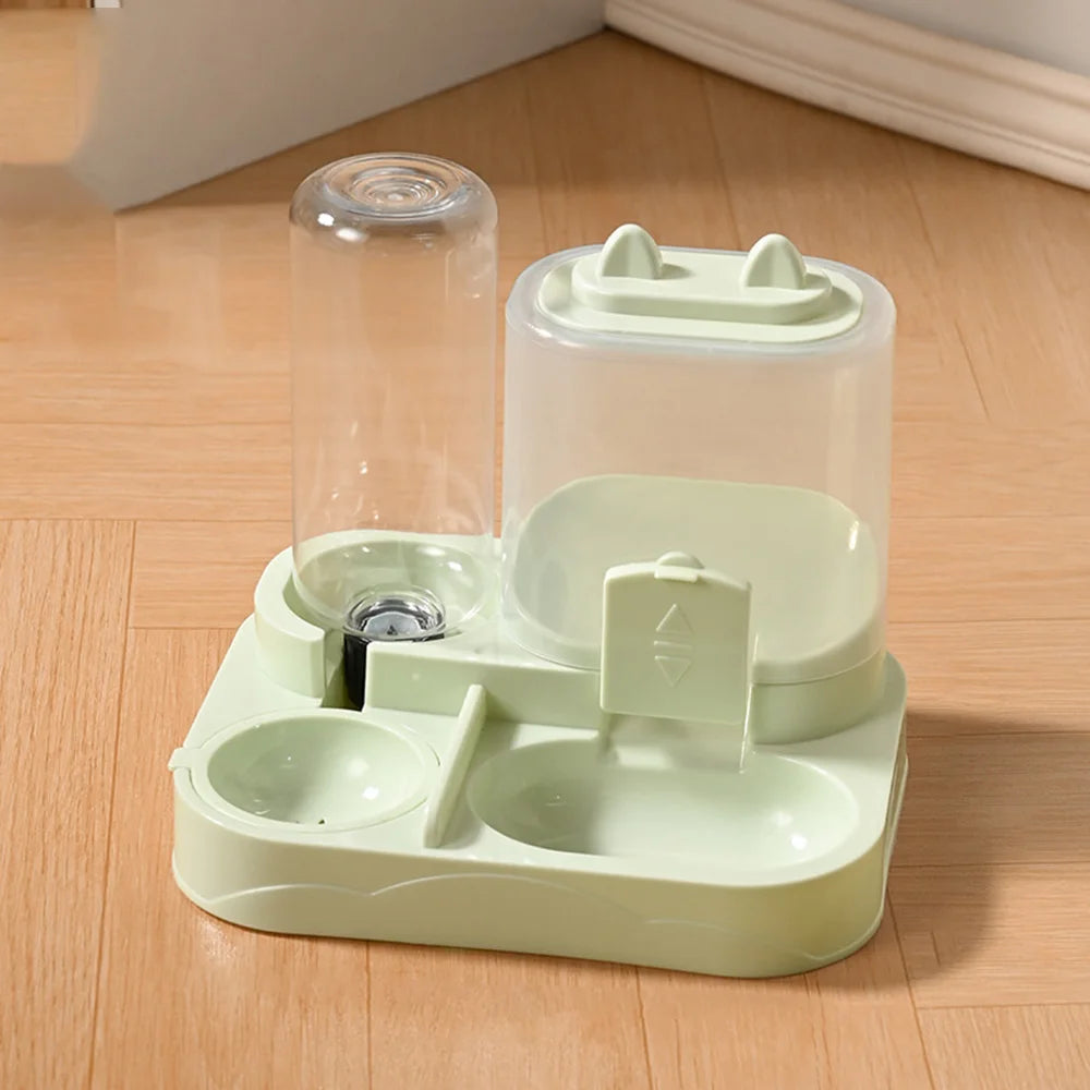 Bol automatique pour animaux de compagnie pour chats-alimentation et distributeur d'eau 2 en 1, bol antidérapant pour chat, adapté aux chats et aux petits chiens,