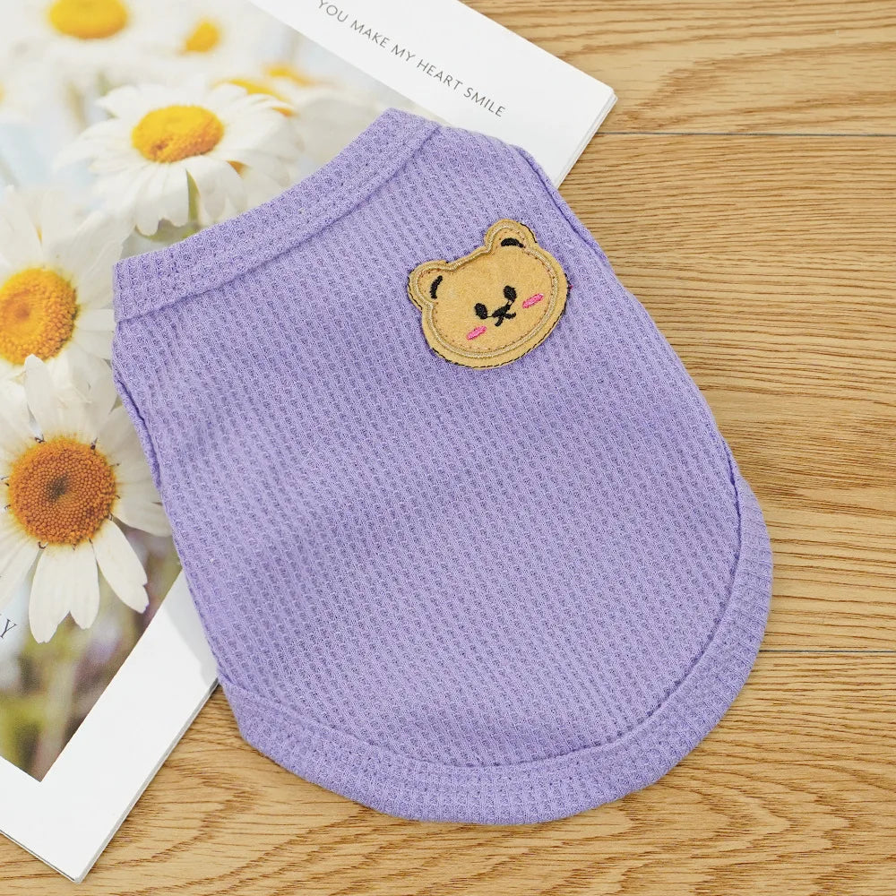 Vêtements d'automne et d'été pour animaux de compagnie, gilet respirant pour chiot, Costume pour chien, chaton, chiot, Chihuahua, Yorkshire, petits chiens