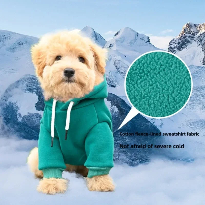 Sweat à Capuche en Polaire Chaude pour Chien | Tissu Anti-Boulochage, Léger et Doux (Bulldog, Husky, Petit et Moyen Chien)