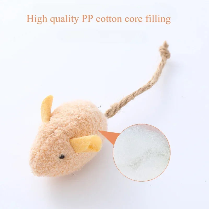 TJavier-Souris en peluche pour chats, jouet coule et apaisant pour animaux de compagnie