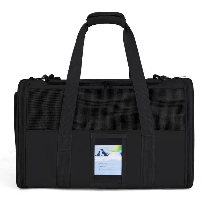 Porte-chat pour chats de grande taille 20 lb, chat moyen de moins de 25 lb, porte-chien pour petits chiens, porte-animaux de compagnie de voyage souple