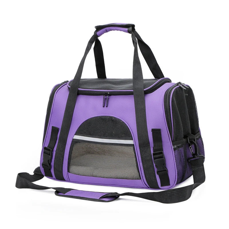 Sac de Transport Souple Rétractable (44 cm) | Design Dépliable XL, Maille Respirante, Multi-Transport pour Chats & Chiens (5-8 kg Max.)