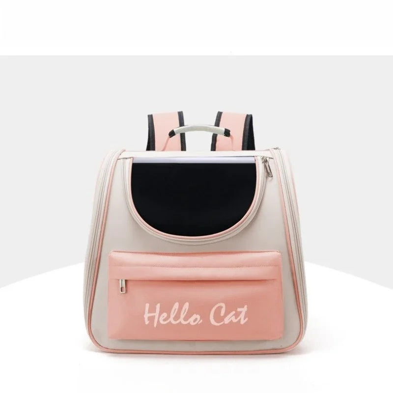 Sac à Dos de Transport Sûr & Respirant | Léger et Portable, Idéal Usage Quotidien & Voyage Court (Chats et Petits Chiens Moyens)  2. Description Produite Optimisée