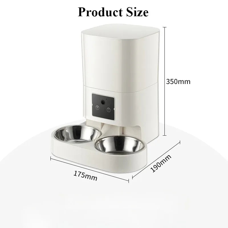 6L mangeoire pour animaux de compagnie intelligente mangeoire automatique pour chat chien Machine de nourriture lente avec distributeur automatique de nourriture pour chat quantitatif chronométré bol pour chien et chat