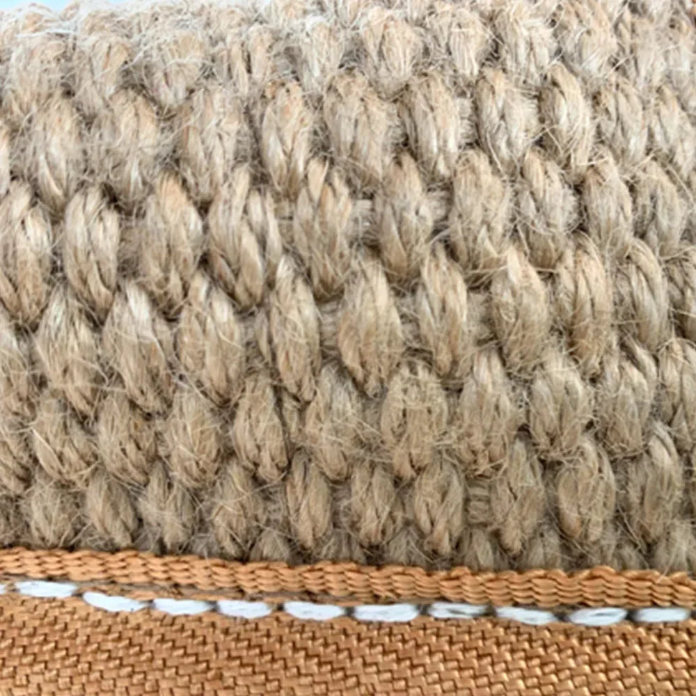 Jouet d'Entraînement : Coussin de Morsure en Jute Durable | 2 Poignées Solides pour le Tire à la Corde et le Jeu Interactif (Toutes Tailles)