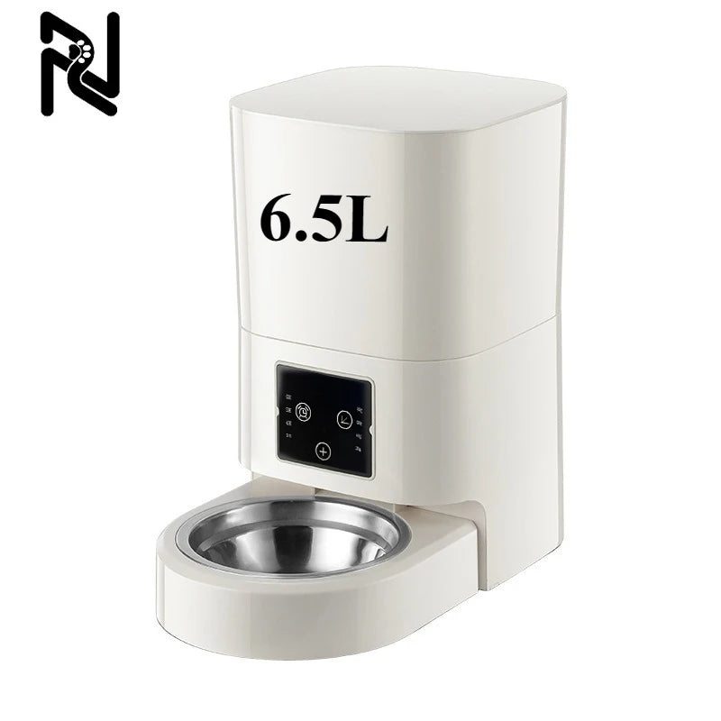 Mangeoire automatique intelligente pour animaux de compagnie, 6l, avec minuterie, USB et distributeur d'alimentation lente alimenté par batterie, pour chats et chiens, sans prise incluse