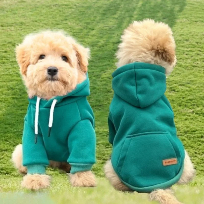 Sweat à Capuche en Polaire Chaude pour Chien | Tissu Anti-Boulochage, Léger et Doux (Bulldog, Husky, Petit et Moyen Chien)