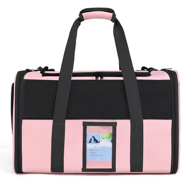 Porte-chat pour chats de grande taille 20 lb, chat moyen de moins de 25 lb, porte-chien pour petits chiens, porte-animaux de compagnie de voyage souple