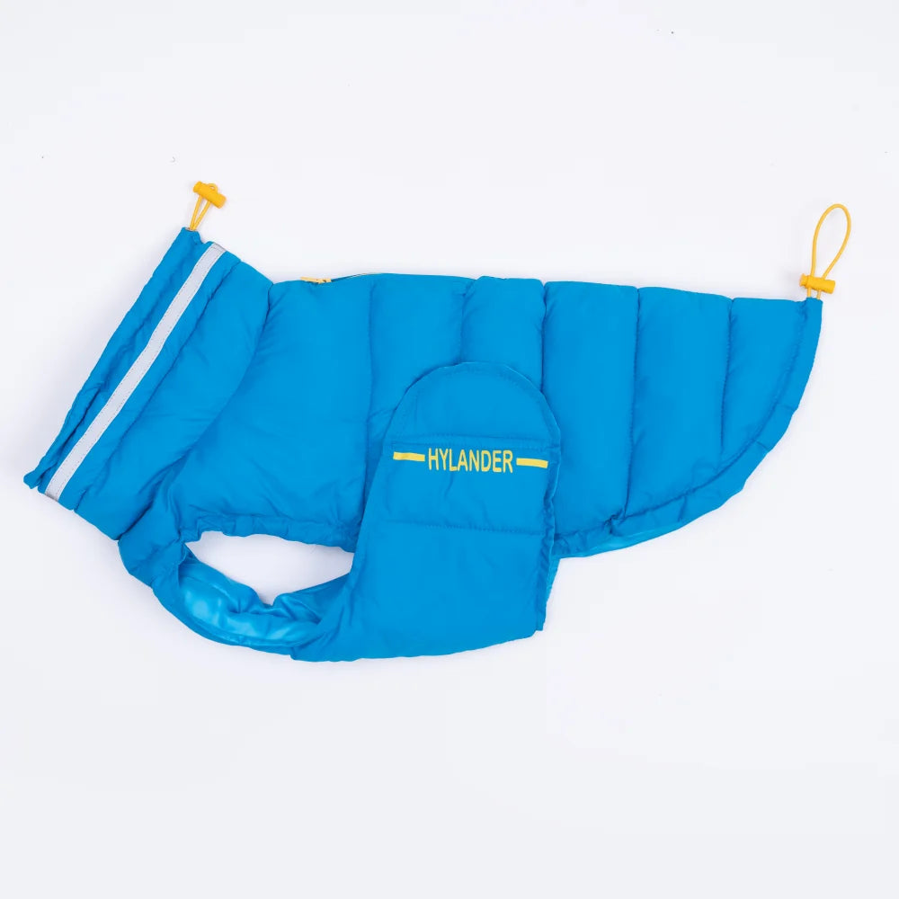 Veste Hiver Réfléchissante pour Grand Chien | Manteau Chaud, Matelassé, Col Haut et Résistant à l'Eau (Coupe Ajustée, Toutes Tailles)