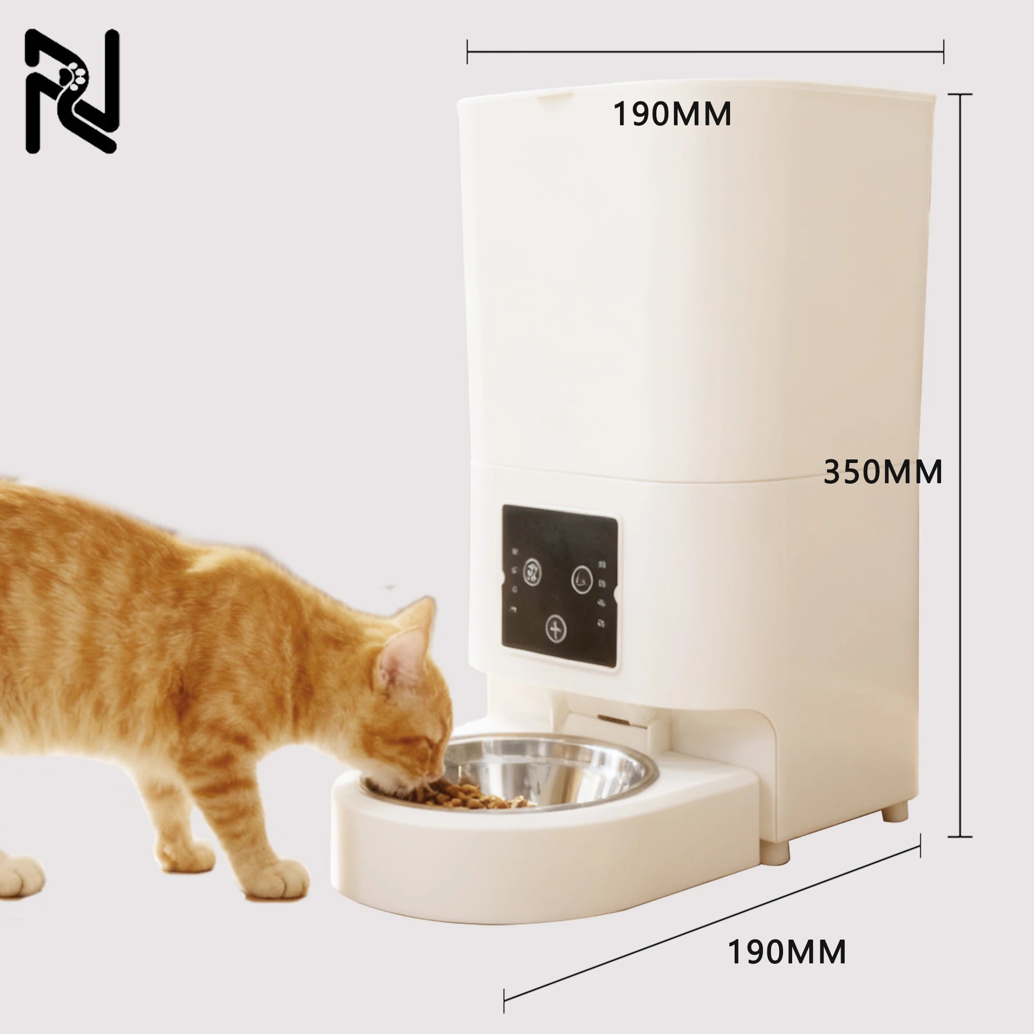Mangeoire automatique intelligente pour animaux de compagnie, 6l, avec minuterie, USB et distributeur d'alimentation lente alimenté par batterie, pour chats et chiens, sans prise incluse