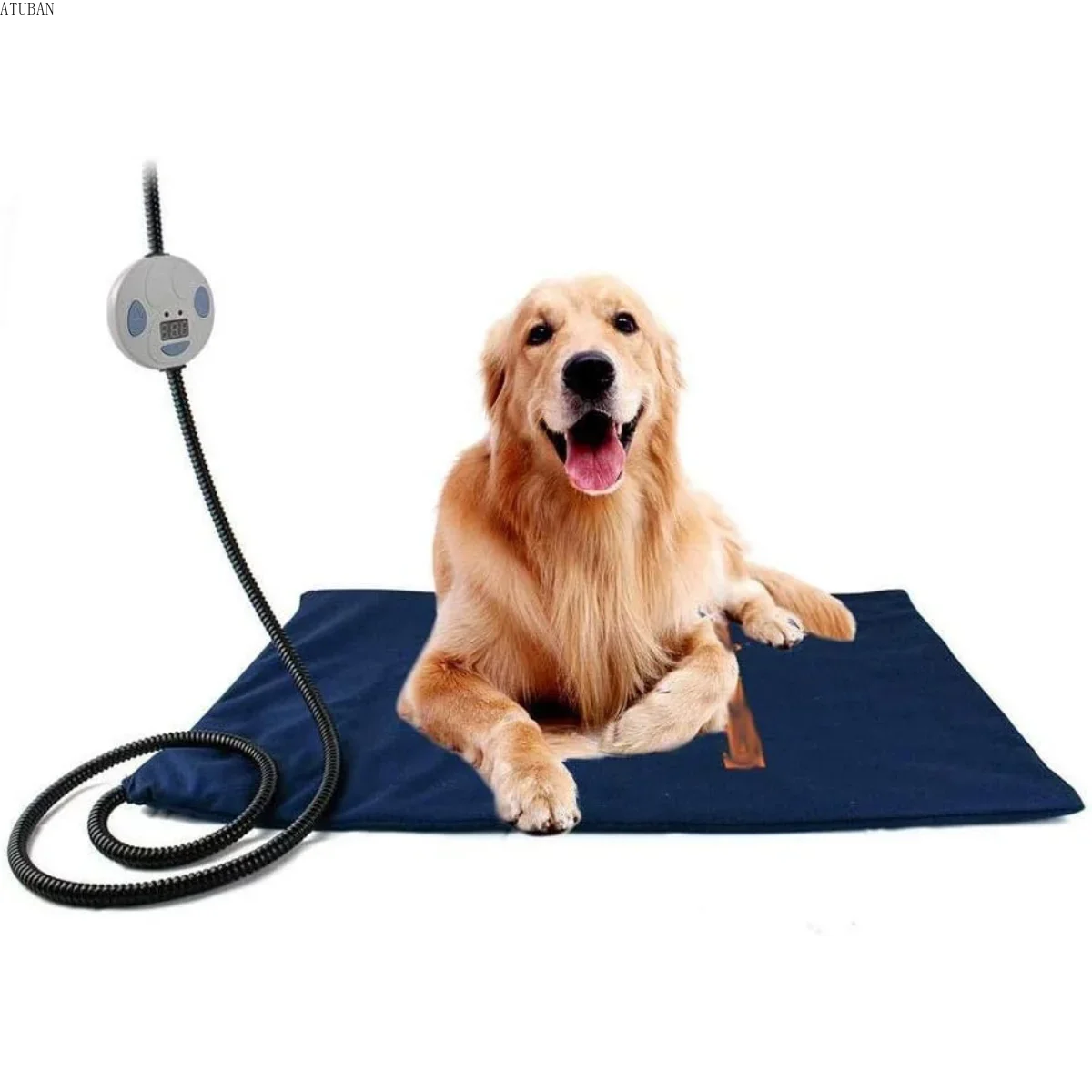 Coussin Chauffant Électrique 7 Niveaux pour Chien & Chat | Tapis Sécurisé, Anti-Morsure et Imperméable (60 x 45 cm)