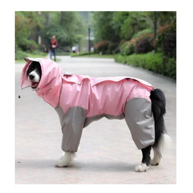 Manteau de Pluie Imperméable pour Chiens – Léger, Résistant & À Capuche (Moyens et Grands Chiens)