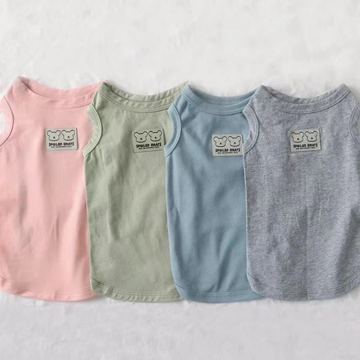 Vêtements pour chiens pour petit chien gilet mignon dessin animé chat vêtements été refroidissement chien gilet doux chat gilet ventiler chien vêtements pour chat