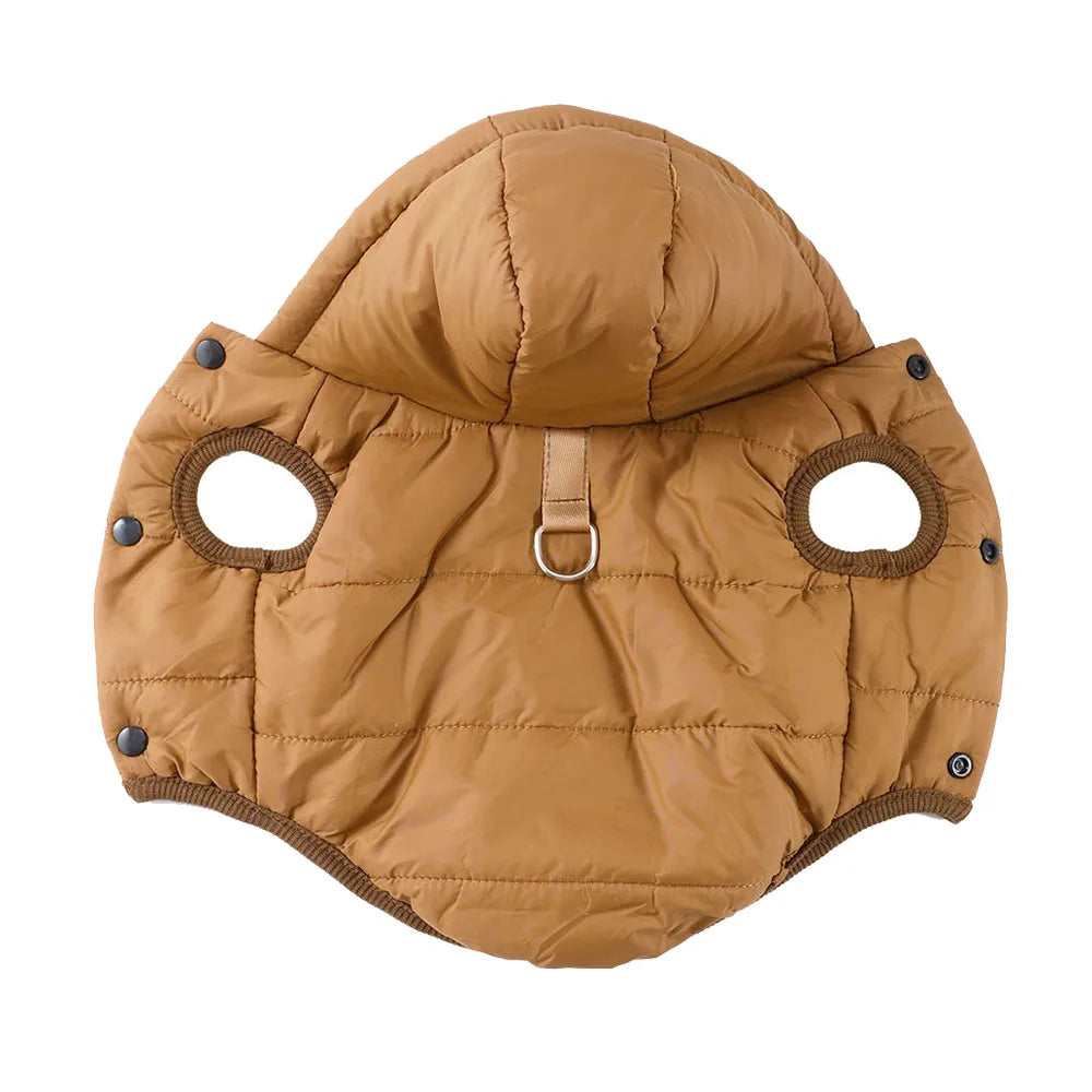 Manteau d’Hiver à Capuche pour Chien & Chat – Polaire Chaude, Coupe-Vent & Imperméable | XS à XL | Pour Petits & Moyens Animaux