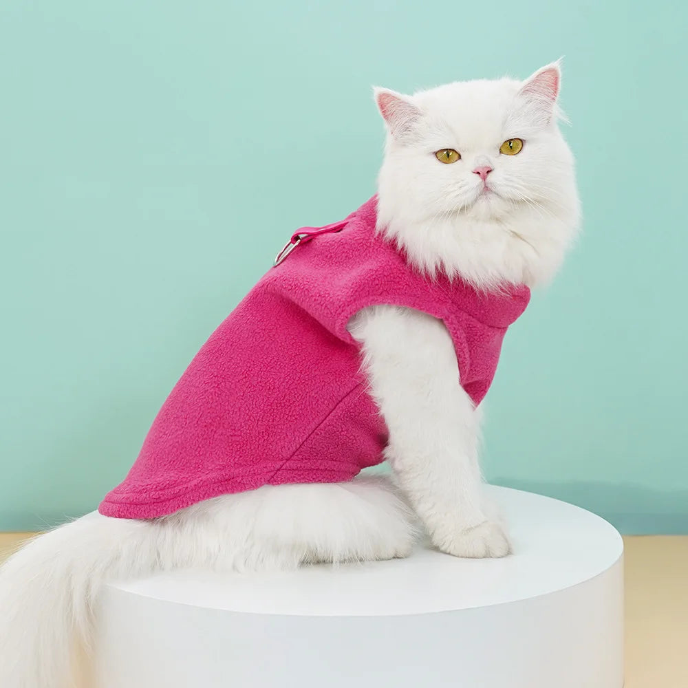 Gilet Chaud en Velours Doux pour Chien (Automne/Hiver) | Manteau Facile à Enfiler, Idéal Petit et Moyen Chien (Chihuahua, Carlin, Bulldog Français)