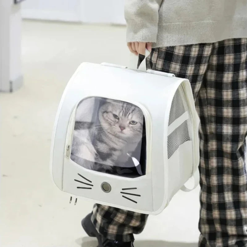 Sac de Transport pour animaux de compagnie, sac à dos pour chat, sac à bandoulière Portable respirant pour l'extérieur, pour chats, petits chiens, fournitures de Transport pour animaux de compagnie