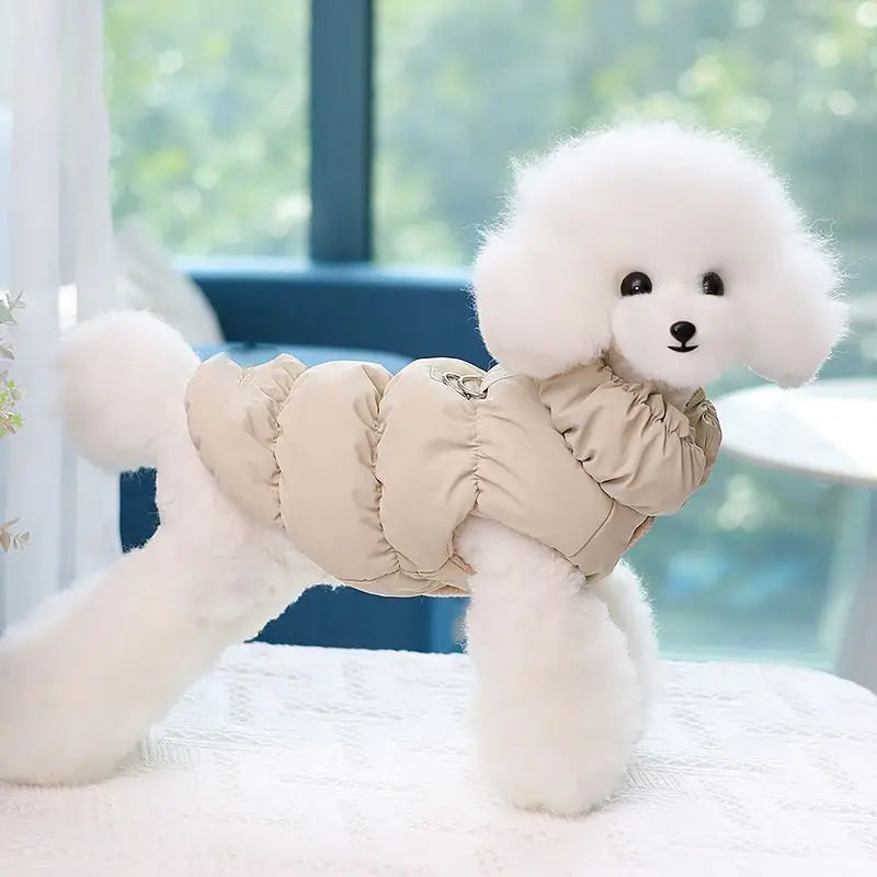 Veste Hiver Rembourrée en Coton Boutonnée | Manteau Épais et Chaud (Nouveau Style) pour Petit Chien, Chiots et Chatons  2. Description Produite Optimisée