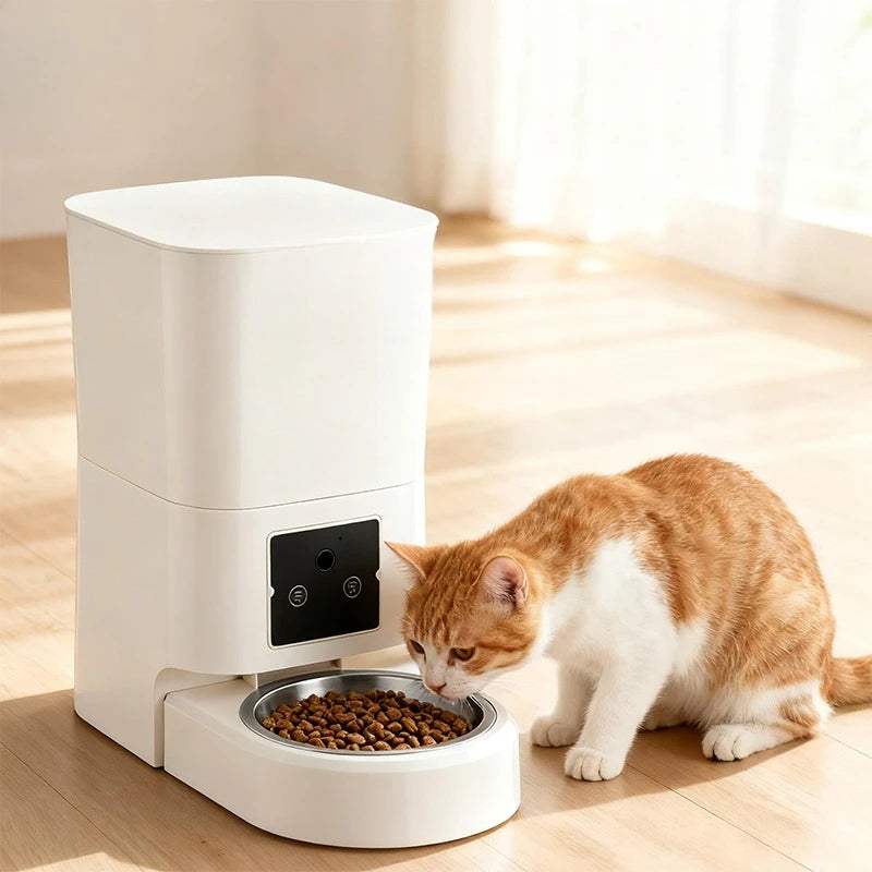 6L mangeoire pour animaux de compagnie intelligente mangeoire automatique pour chat chien Machine de nourriture lente avec distributeur automatique de nourriture pour chat quantitatif chronométré bol pour chien et chat