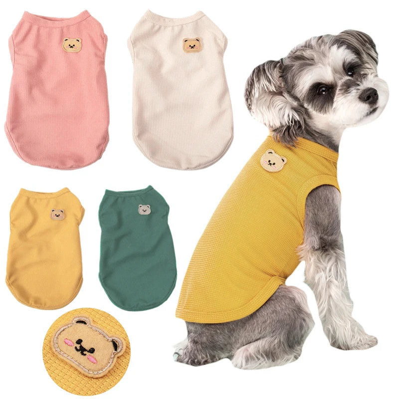 Vêtements d'automne et d'été pour animaux de compagnie, gilet respirant pour chiot, Costume pour chien, chaton, chiot, Chihuahua, Yorkshire, petits chiens