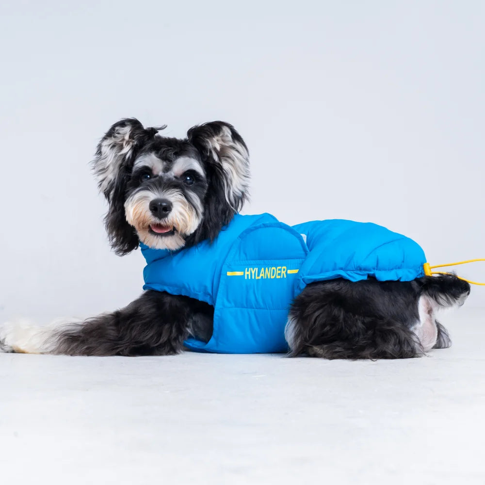 Veste Hiver Réfléchissante pour Grand Chien | Manteau Chaud, Matelassé, Col Haut et Résistant à l'Eau (Coupe Ajustée, Toutes Tailles)